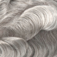 #5 80% Grijs Echt haar